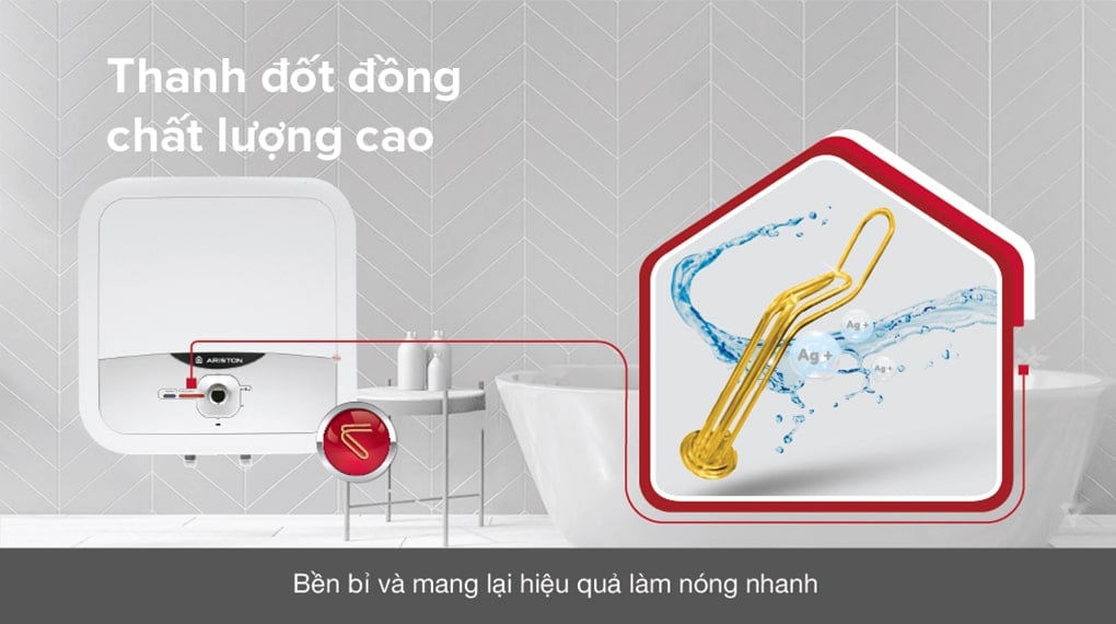 Máy nước nóng gián tiếp Ariston 15 lít 2500W AN2 15 RS 2.5 FE – hình 4