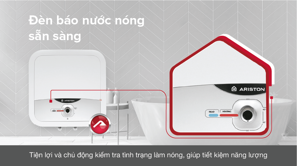 Máy nước nóng gián tiếp Ariston 15 lít 2500W AN2 15 RS 2.5 FE – hình 6