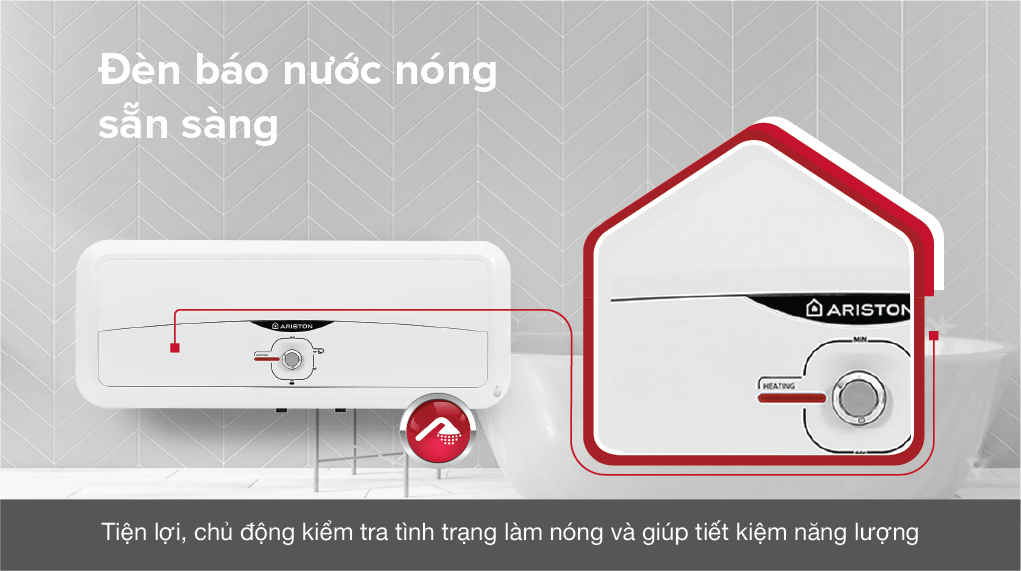 Máy nước nóng gián tiếp Ariston 20 lít 2500W SL2 20 R 2.5FE - MT – hình 2