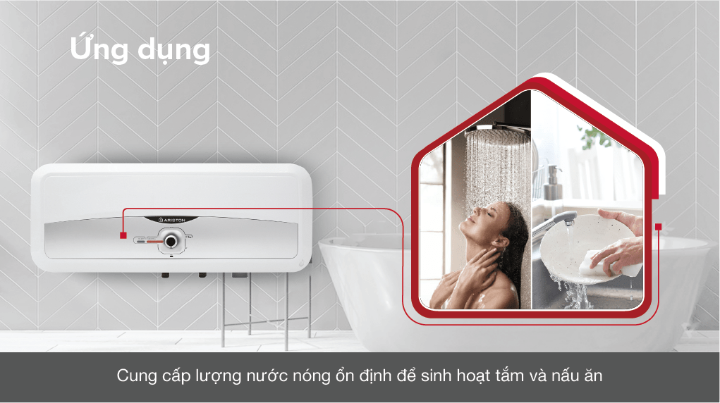 Máy nước nóng gián tiếp Ariston 20 lít 2500W SL2 20 RS 2.5 FE – hình 2