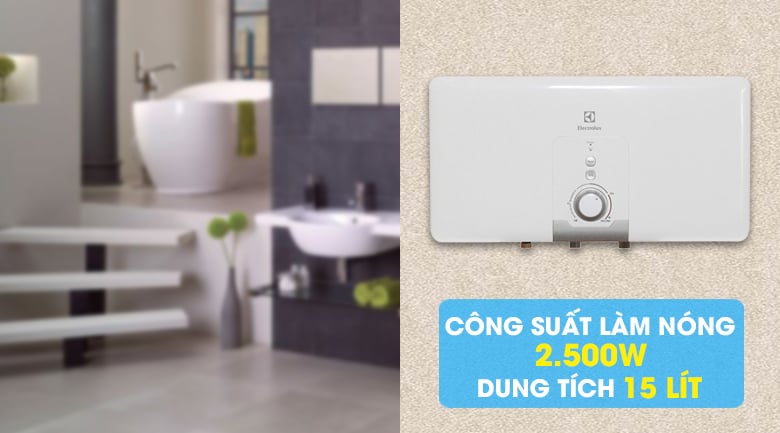 Máy nước nóng gián tiếp Electrolux EWS15DDX-DW 15 lít – hình 2