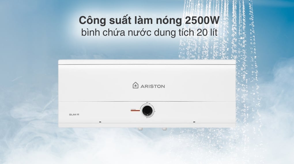 Máy nước nóng gián tiếp Ariston 20 lít 2500W SLIM3 20 R MT – hình 3