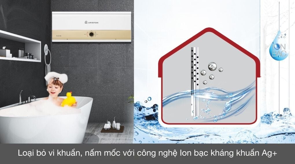 Máy nước nóng gián tiếp Ariston 20 lít 2500W SLIM3 20 RS MT – hình 1