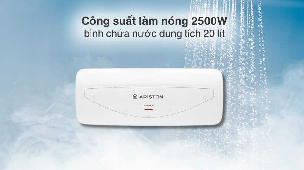 Máy nước nóng gián tiếp Ariston 20 lít 2500W VITALY 20 SLIM 2.5 FE 2024 – hình 2