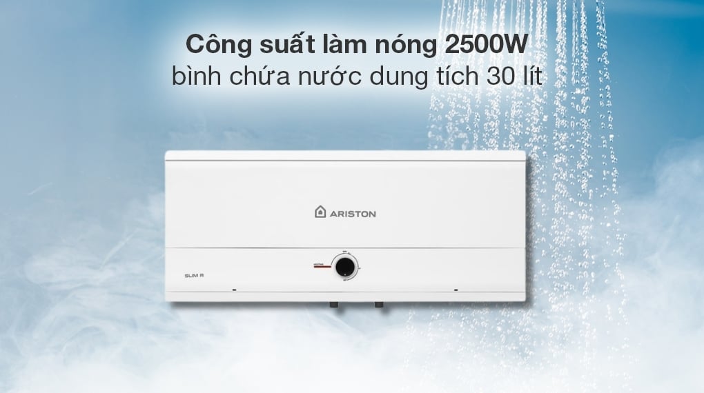 Máy nước nóng gián tiếp Ariston 30 lít 2500W SLIM3 30 R MT – hình 3