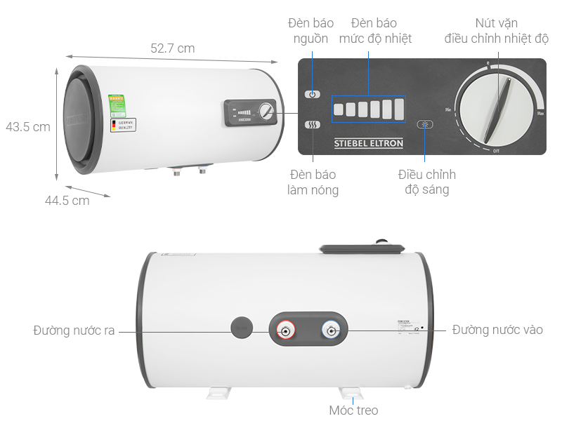 Máy nước nóng gián tiếp Stiebel Eltron ESH 30 H Plus T-VN 30 lít – hình 1