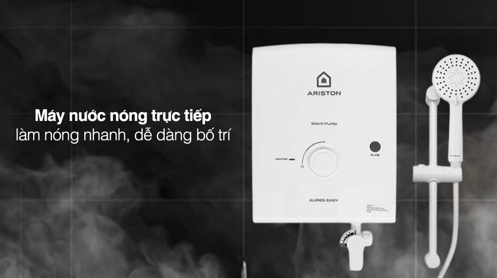 Máy nước nóng trực tiếp Ariston 4500W AURES EASY 4.5P 3S – hình 1