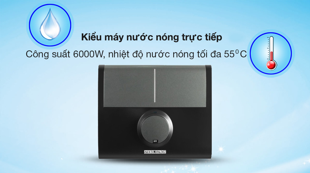 Máy nước nóng trực tiếp đa điểm Stiebel Eltron DDC 6 EC 6000W – hình 3
