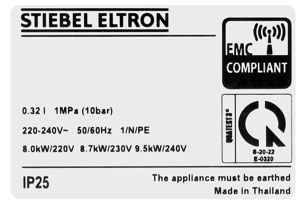 Máy nước nóng trực tiếp đa điểm Stiebel Eltron DDH 8 EC 8000W ảnh 4