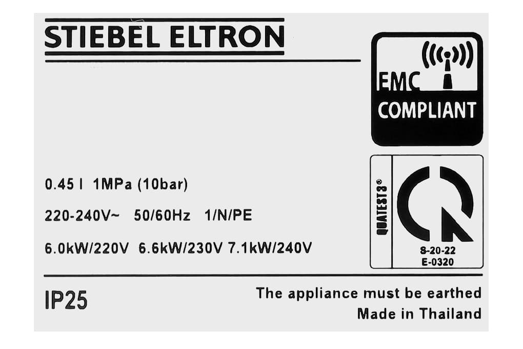 Máy nước nóng trực tiếp đa điểm Stiebel Eltron DHC 6 EC 6000W ảnh 2