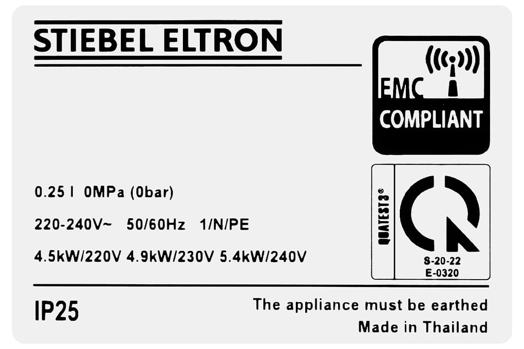 Đánh giá Máy nước nóng trực tiếp Stiebel Eltron DS 45 EC 4500W