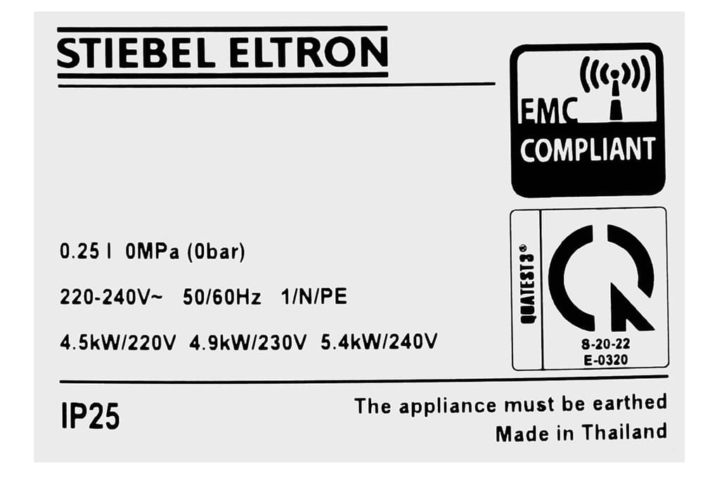 Đánh giá Máy nước nóng trực tiếp Stiebel Eltron WS 45 EC 4500W