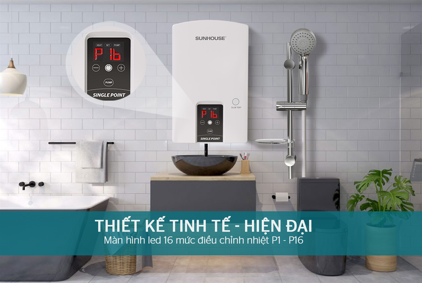 Máy nước nóng trực tiếp Sunhouse SHA9453EP ảnh 7