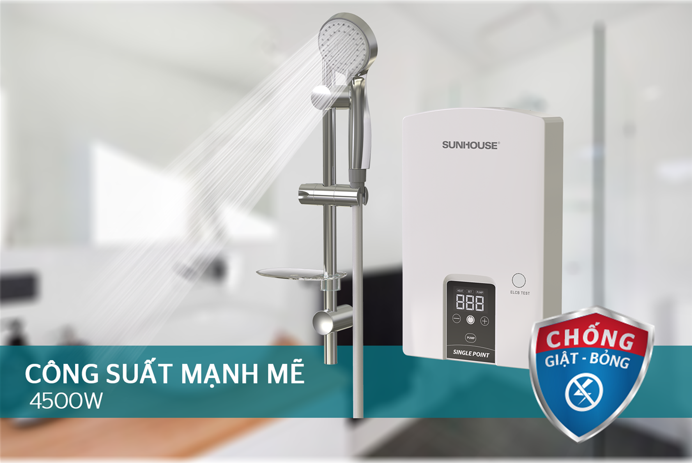 Máy nước nóng trực tiếp Sunhouse SHA9453EP ảnh 8