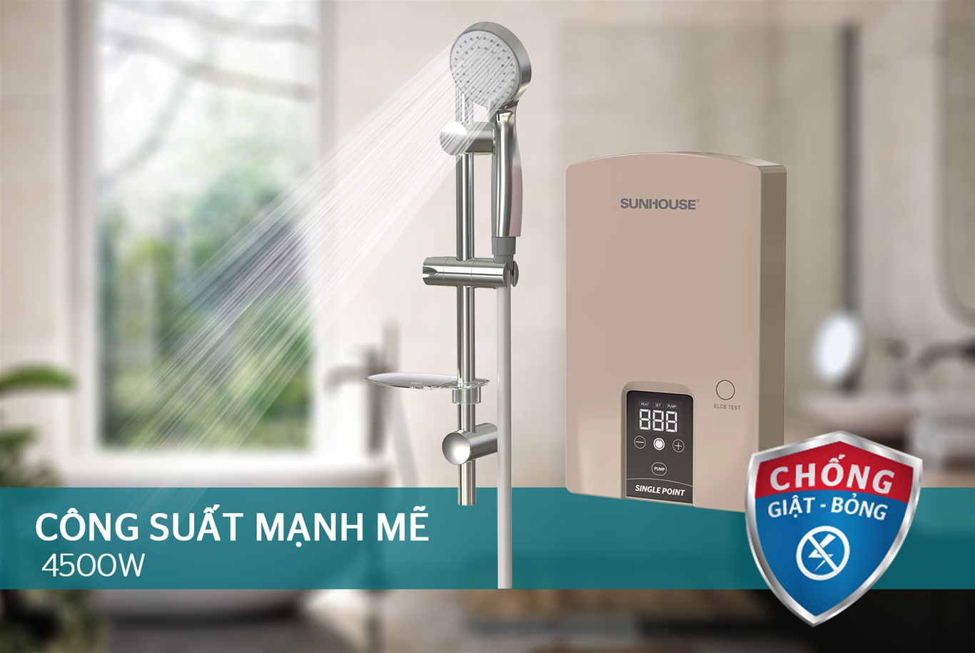Máy nước nóng trực tiếp Sunhouse SHA9454EP ảnh 8